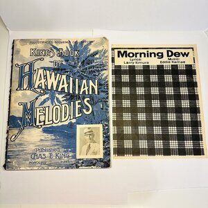 King’s Book of Hawaiian Melodies Song Book 1948 + Morning Dew Kamae Sheet Music